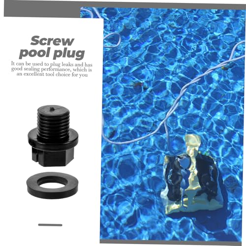 WEKADRIN 2 Sätze Gewindete Winterverschluss Poolpumpen Stopfen mit O Ring Frostsichere Abdichtung Kompatibel für Hayward Spxfg Langlebiges Kunststoffmaterial Dicht und Robust von WEKADRIN
