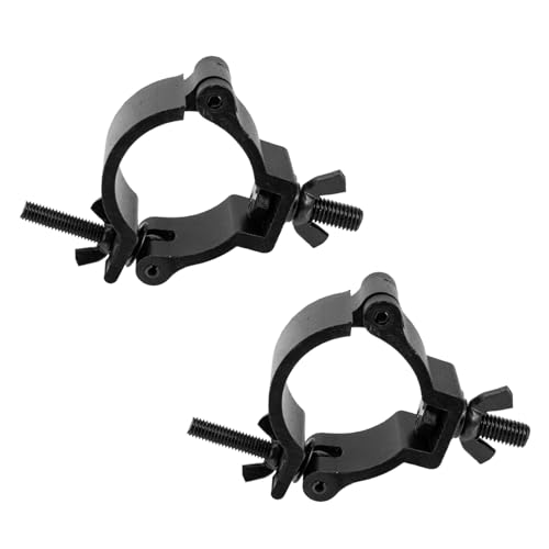 WEKADRIN 2 Stück Aluminiumlegierung Bühnenlicht traversen klammern Stabile Leuchtenhaken mit Hoher Tragkraft Rostfrei Einfach zu Montieren Ersatz für Defekte Lampenhaken Geeignet für Rohre von WEKADRIN