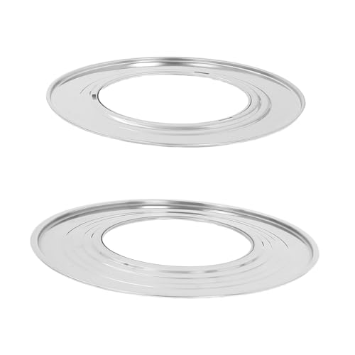 WEKADRIN 2 Stück Edelstahl Dampfgarer Ringe Runde Steaming Trays mit Gleichmäßiger Hitzeverteilung Vielseitig für Gemüse Meeresfrüchte für Haushalt und Gastronomie Stapelbar Passend für von WEKADRIN
