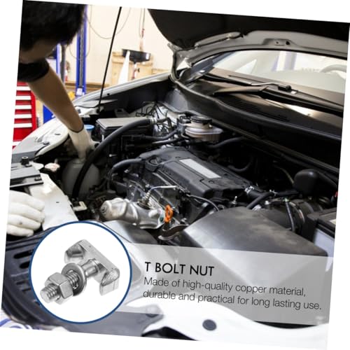 WEKADRIN 2 Stück Edelstahl T Stifte Schrauben Muttern für Batterieanschluss Kfz Auto Fahrzeug Langlebig Korrosionsbeständig von WEKADRIN