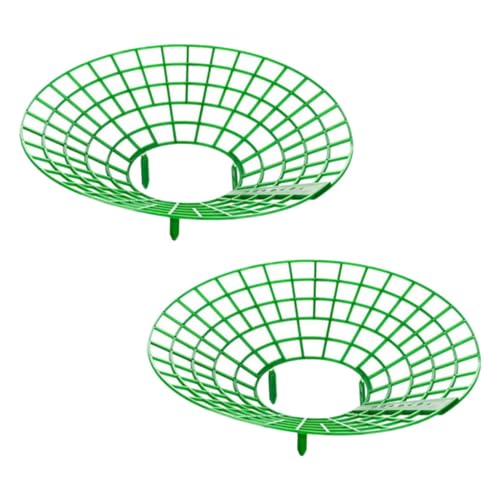 WEKADRIN 2 Stück Erdbeer Pflanzenstütze aus Grünem Robustes Rankgitter zur Pflanzenbefestigung Einfache Installation ohne Werkzeug für Gartensaison und Balkonpflanzen von WEKADRIN