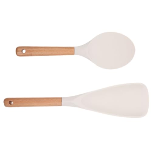 WEKADRIN 2 Stück Hitzebeständige Flexible Silikon Reislöffel Langlebige Wiederverwendbare Küchenhelfer für Haushalt und Reiskocher Praktische Antihaft reisspatel ohne Verformung WEKADRIN 2 Stück Hitzebeständige Flexible Silikon Reislöffel Langlebige Wiederverwendbare Küchenhelfer für Haushalt und Reiskocher Praktische Antihaft reisspatel ohne Verformung von WEKADRIN