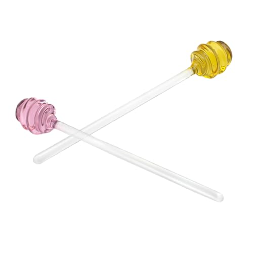 WEKADRIN 2 Stück Honiglöffel Honigrührer Für Honigstab Schöpflöffel Honigrührstab Schöpflöffel Honigschöpflöffel Bartending Rührstab Swizzle Sticks Glas Wiederverwendbar von WEKADRIN