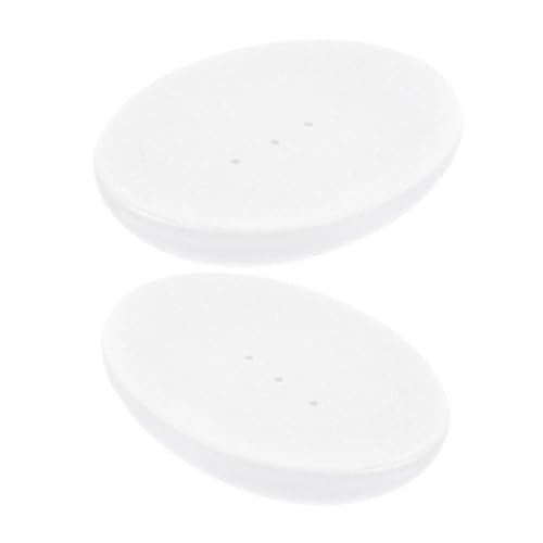 WEKADRIN 2 Stück Kleine Keramik Seifenschale für Bad Selbstentwässernde Seifenablage aus Keramik für Waschbecken und Badezimmer Elegantes Design für Zuhause und Reisen von WEKADRIN