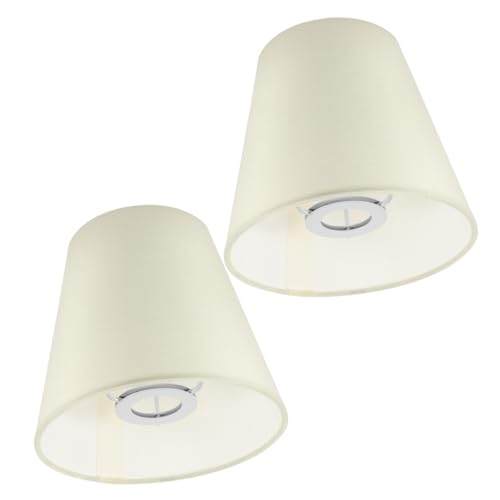 WEKADRIN 2 Stück Lampenschirme Ersatz Lampenschirm Abdeckung für Kronleuchter Wandleuchte Deckenleuchte Schlafzimmer Beige Langlebig Einfache Montage WEKADRIN 2 Stück Lampenschirme Ersatz Lampenschirm Abdeckung für Kronleuchter Wandleuchte Deckenleuchte Schlafzimmer Beige Langlebig Einfache Montage von WEKADRIN
