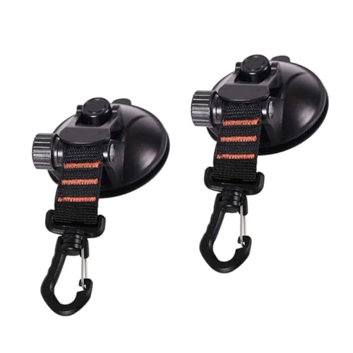WEKADRIN 2 Stück Multifunktionale Saugnapf Haken für Auto Zeltbefestigung Extra Starke Saugnäpfe mit Robusten Haken Wiederverwendbar für Camping Wohnmobil Outdoor Schwarz WEKADRIN 2 Stück Multifunktionale Saugnapf Haken für Auto Zeltbefestigung Extra Starke Saugnäpfe mit Robusten Haken Wiederverwendbar für Camping Wohnmobil Outdoor Schwarz von WEKADRIN