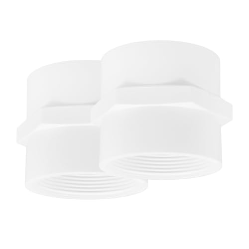 WEKADRIN 2 Stück PVC Adapter Innengewinde Upvc Rohrverbinder Weiß Robust Für Wasserleitung Garten Bewässerung Schwimmbad Spa Rohranschluss Zubehör WEKADRIN 2 Stück PVC Adapter Innengewinde Upvc Rohrverbinder Weiß Robust Für Wasserleitung Garten Bewässerung Schwimmbad Spa Rohranschluss Zubehör von WEKADRIN