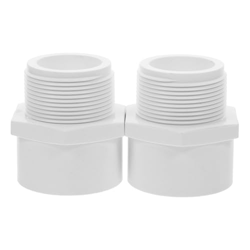 WEKADRIN 2 Stück PVC Rohrverbinder Teilig Weiß Upvc Gewindeadapter Außengewinde für Kaltwasserinstallation Bewässerung Bewässerungsanlage Gartenschlauchanschluss WEKADRIN 2 Stück PVC Rohrverbinder Teilig Weiß Upvc Gewindeadapter Außengewinde für Kaltwasserinstallation Bewässerung Bewässerungsanlage Gartenschlauchanschluss von WEKADRIN