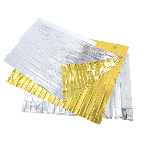 WEKADRIN 2 Stück Reflektierende Gewächshausfolie UV beständig Hitzeschutzfolie für Pflanzenwachstum Gartenabdeckung Leicht Tragbar für Outdoor Camping von WEKADRIN