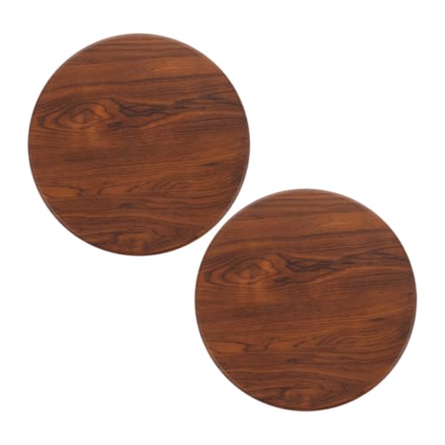 WEKADRIN 2 Stück Runde Holz Sitzfläche Barhocker Ersatz Holzsitz Hocker Sitzteil Robust Vielseitig Für Kantine Restaurant Einfacher Austausch von WEKADRIN