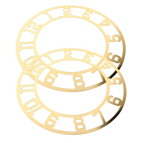 WEKADRIN 2 Stück Rundes Spiegelglas Spiegeldial mit Arabischen Ziffern Moderner Spiegel Uhrzeiger für DIY Uhrmacher Wandtattoo Uhrziffern Leicht zu Installieren Robustes Design für Wohn und WEKADRIN 2 Stück Rundes Spiegelglas Spiegeldial mit Arabischen Ziffern Moderner Spiegel Uhrzeiger für DIY Uhrmacher Wandtattoo Uhrziffern Leicht zu Installieren Robustes Design für Wohn und von WEKADRIN