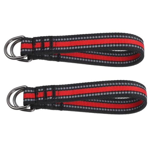 WEKADRIN 2 Stück Schwerlast Hängematten Gurte Rot Strap für Schaukelaufhängung Fitnessgeräte Sandbags Vielseitig Einsetzbar Einfache für Indoor und Outdoor Nutzung von WEKADRIN