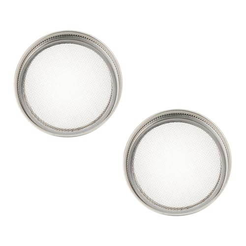 WEKADRIN 2 Stück Sprouting Jar Deckel Siebdeckel für Einmachgläser für Keimung von Alfalfa Brokkoli Mungbohnen und von WEKADRIN
