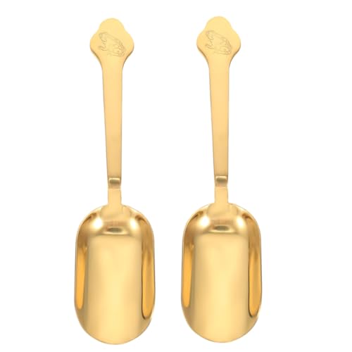 WEKADRIN 2 Stück Teiliges Edelstahl Teelöffellöffel mit Langem Griff Ergonomisch Leicht Kompakt für Zuhause Büro Hotel und Teestuben Goldfarben WEKADRIN 2 Stück Teiliges Edelstahl Teelöffellöffel mit Langem Griff Ergonomisch Leicht Kompakt für Zuhause Büro Hotel und Teestuben Goldfarben von WEKADRIN