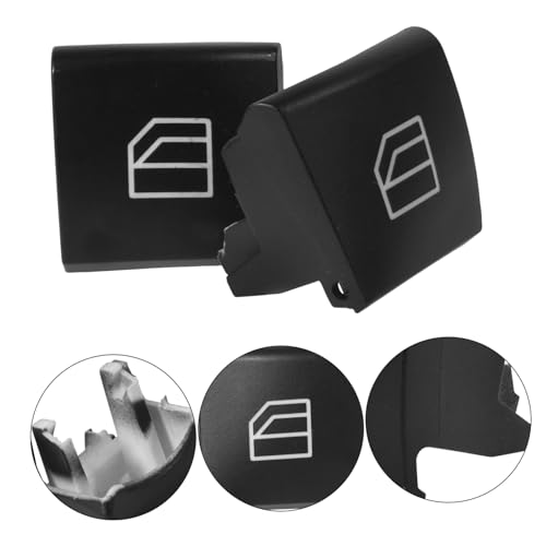 WEKADRIN 2 Stück Teiliges Fenster Schalterabdeckungen Kompatibel mit Präzise Passform Leichte Auto Fensterheber Schalterabdeckung für Fahrerseite und Rechte Türgriffe von WEKADRIN