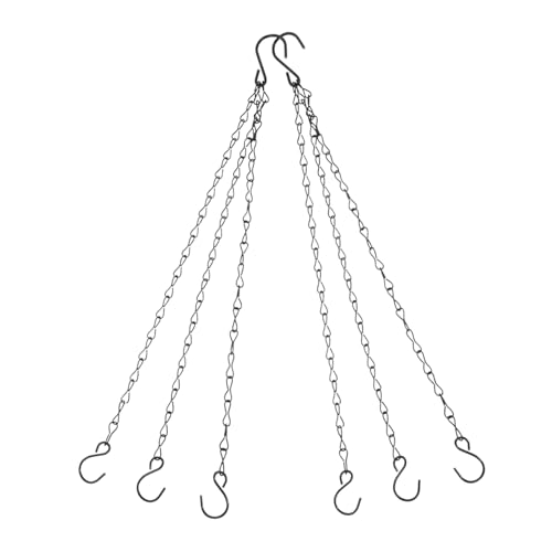 WEKADRIN 2 Stück Teiliges Hängende Blumentopf ketten aus Robustem Eisen mit Haken für Blumenampeln Laternen Vogelhäuser Hohe Tragkraft Vielseitig Einsetzbar Einfache Befestigung Wetterfest WEKADRIN 2 Stück Teiliges Hängende Blumentopf ketten aus Robustem Eisen mit Haken für Blumenampeln Laternen Vogelhäuser Hohe Tragkraft Vielseitig Einsetzbar Einfache Befestigung Wetterfest von WEKADRIN