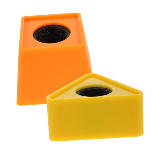 WEKADRIN 2 Stück Teiliges Interview Mikrofon Logo aus Ergonomisch Geformte Bunte Dreieck und Form Mikrofonflaggen für Rollenspiele Lernförderung und Sichere Handhabung von WEKADRIN