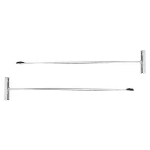 WEKADRIN 2 Stück Teiliges Schachthaken aus Robustem Eisen Rostfrei Verstärktes Design für Sicheren Halt als Türhaken und Kanaldeckelheber Vielseitig für Rollladen Schachtabdeckungen von WEKADRIN