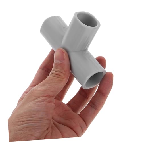 WEKADRIN 2 Stück Teiliges Stahlrohr verbindungsstück Sicherheitszaun Robuste Fittings für Einfache Montage Modernes Design als Spielzaun Schutzgitter zubehör von WEKADRIN