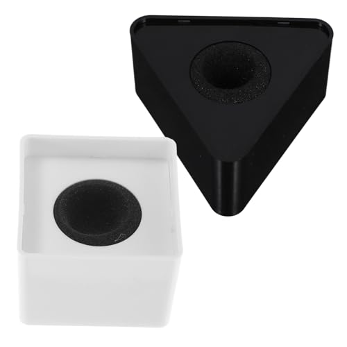 WEKADRIN 2 Stück Teiliges Tragbares Mikrofon Logo Flag aus Abs Dreieckig und Quadratisch Interview Mikrofonstation mit Großem Logo Bereich Kompatibel für Professionelle Interviewmikrofone von WEKADRIN