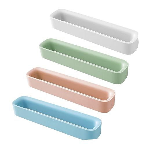 WEKADRIN 2 Stück Teiliges Wandmontage Slipper Regal Selbstklebend Ohne Bohren Platzsparend Weiß Slipper Organizer für Badezimmer und Flur Installieren und von WEKADRIN