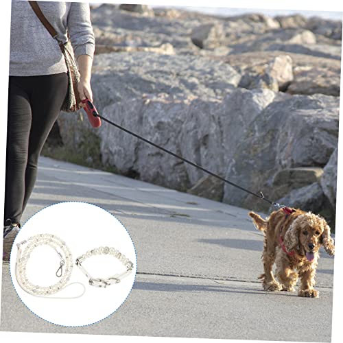 WEKADRIN 2 Stück Verstellbares Hundehalsband mit Perlen und Flexibler Leine Sicherheitshalsband für Kleine Hunde Design für Spaziergang Training Party Geschenkidee WEKADRIN 2 Stück Verstellbares Hundehalsband mit Perlen und Flexibler Leine Sicherheitshalsband für Kleine Hunde Design für Spaziergang Training Party Geschenkidee von WEKADRIN