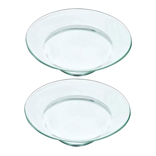 WEKADRIN 2 Stück Wachsschmelzschale aus Transparentem Glas Langlebige Ersatz wachswärmerplatte für Aromalampe Hitzebeständige Duftlampe Glasschale Dekorative und Pflegeleichte WEKADRIN 2 Stück Wachsschmelzschale aus Transparentem Glas Langlebige Ersatz wachswärmerplatte für Aromalampe Hitzebeständige Duftlampe Glasschale Dekorative und Pflegeleichte von WEKADRIN