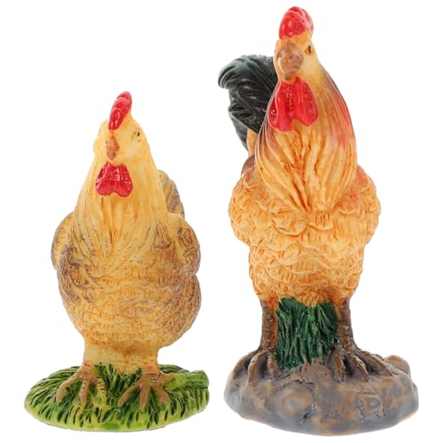 WEKADRIN 2 Stück Zweiteiliges Mini Hühnerfiguren Resin Wetterfeste Bauernhof Deko für Garten und Lebensechte Hühnerstatue als Einzigartiges Wohn Gartendekor Langlebig und Detailreich WEKADRIN 2 Stück Zweiteiliges Mini Hühnerfiguren Resin Wetterfeste Bauernhof Deko für Garten und Lebensechte Hühnerstatue als Einzigartiges Wohn Gartendekor Langlebig und Detailreich von WEKADRIN