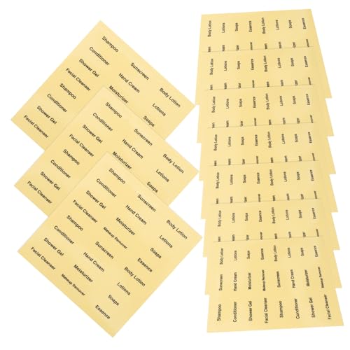 WEKADRIN 20 Blatt Wasserdichte Flaschenetiketten für Reise seifenspender Transparente Badezimmer aufkleber Selbstklebend Feuchtigkeitsbeständig Passend für Shampoo Duschgel Lotion Einfache WEKADRIN 20 Blatt Wasserdichte Flaschenetiketten für Reise seifenspender Transparente Badezimmer aufkleber Selbstklebend Feuchtigkeitsbeständig Passend für Shampoo Duschgel Lotion Einfache von WEKADRIN