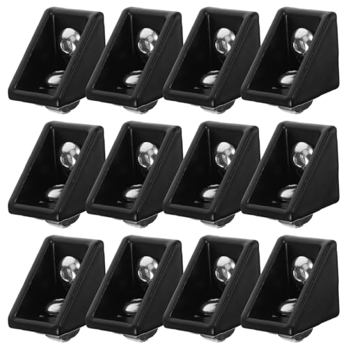 WEKADRIN 20 Sätze Aluminiumprofil Eckverbinder aus Aluminiumlegierung für Schienen Stabile Befestigung für Aluminiumprofile Einfach zu Montieren Modernes Design Langlebig und Zuverlässig von WEKADRIN