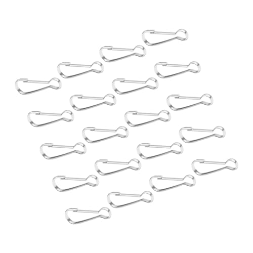 WEKADRIN 20 Stück Teiliges Edelstahl Federhaken Karabiner Clips Fahnenmast Befestigung Schwerlast Schnappverschluss für Bootsflaggen und Banner Sichere Langlebige Halterung von WEKADRIN