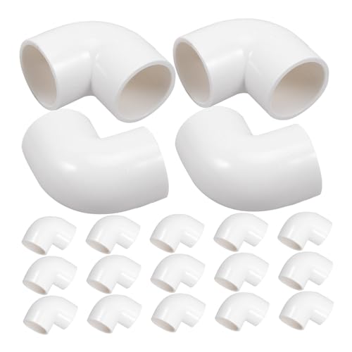 WEKADRIN 20 Stück Teiliges PVC Winkel Schlauchverbinder Langlebige Wasseranschluss Fittings Widerstandsfähig und Sicher für Garten Bewässerungssysteme Weiß WEKADRIN 20 Stück Teiliges PVC Winkel Schlauchverbinder Langlebige Wasseranschluss Fittings Widerstandsfähig und Sicher für Garten Bewässerungssysteme Weiß von WEKADRIN