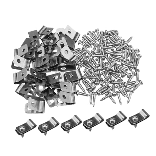 WEKADRIN 200 Stück Drahtzaun Clips für Geschweißtem Draht an Metall oder Vinylzäunen Vielseitig Einsetzbar für Verschiedene Zaunanwendungen von WEKADRIN