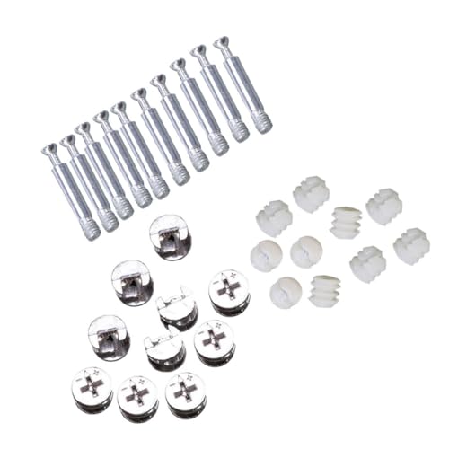 WEKADRIN 24 Sätze Möbelverbinder Cam Fittings Schwerlast Schrauben Dübel Möbelverbindungsbeschläge für Stabile Möbelverbindungen Holzverbindungsstücke WEKADRIN 24 Sätze Möbelverbinder Cam Fittings Schwerlast Schrauben Dübel Möbelverbindungsbeschläge für Stabile Möbelverbindungen Holzverbindungsstücke von WEKADRIN