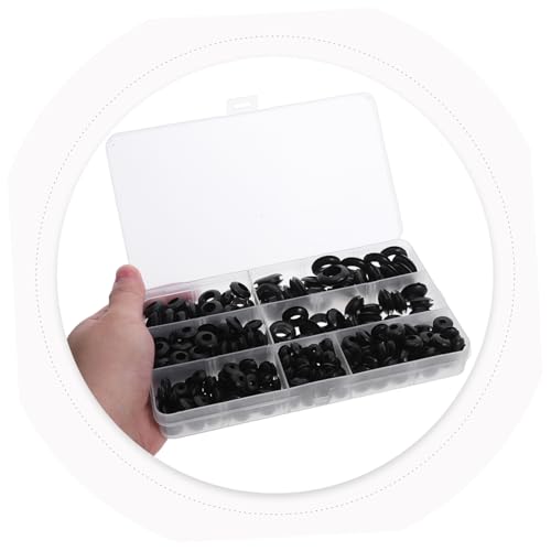 WEKADRIN 260 Stück Teiliges Gummitüllen Doppelseitig Schützend Abriebfest Kabeldurchführung Sortiment für Auto Boot Industrie mit Praktischer Aufbewahrungsbox WEKADRIN 260 Stück Teiliges Gummitüllen Doppelseitig Schützend Abriebfest Kabeldurchführung Sortiment für Auto Boot Industrie mit Praktischer Aufbewahrungsbox von WEKADRIN
