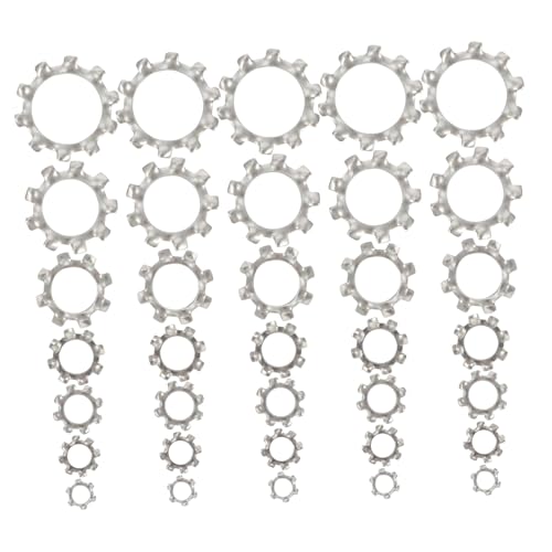 WEKADRIN 280 Stück Teiliges Edelstahl Außenzahnscheiben Sicherungsringe Verzahnte Unterlegscheiben Rostfrei Vielseitig Einsetzbar für Maschinen Langlebig und Rutschfest Sortiment WEKADRIN 280 Stück Teiliges Edelstahl Außenzahnscheiben Sicherungsringe Verzahnte Unterlegscheiben Rostfrei Vielseitig Einsetzbar für Maschinen Langlebig und Rutschfest Sortiment von WEKADRIN