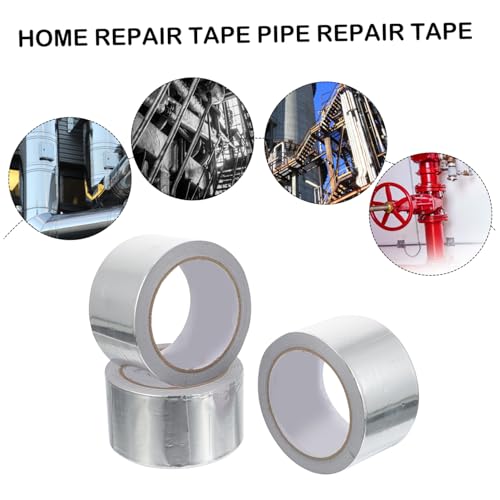 WEKADRIN 3 Stück Aluminium Klebeband Selbstklebend Hitzebeständig für Dachreparatur Rohrisolierung Wandrisse Vielseitiges Reparaturband für Auto und Haushalt WEKADRIN 3 Stück Aluminium Klebeband Selbstklebend Hitzebeständig für Dachreparatur Rohrisolierung Wandrisse Vielseitiges Reparaturband für Auto und Haushalt von WEKADRIN