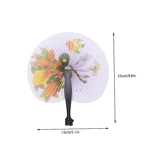 WEKADRIN 3 Stück Faltbare Handfächer Chinesischer Stil Antike Papierfächer Tragbare Kleine Klappfächer für Damen Dekorative Faltventilatoren mit Einzigartigem Design von WEKADRIN