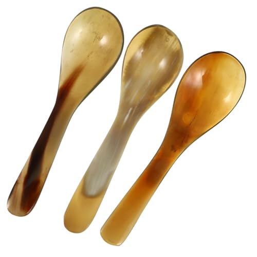 WEKADRIN 3 Stück Horn Kaffeelöffel Natürliche Polierte Dessert Kaffeelöffel Vielseitig für Kuchen und Kaffee Langlebig Leicht zu Reinigen Praktisches Design für Küche und Büro WEKADRIN 3 Stück Horn Kaffeelöffel Natürliche Polierte Dessert Kaffeelöffel Vielseitig für Kuchen und Kaffee Langlebig Leicht zu Reinigen Praktisches Design für Küche und Büro von WEKADRIN