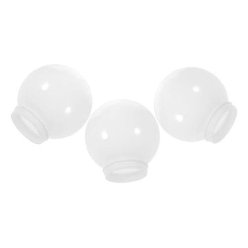 WEKADRIN 3 Stück Runde Acryl Lampenschirme Milchig Weiß Wetterfeste Ersatz Lampenschirme Kompatibel mit Außenwandlampen und Gartenleuchten Klassische Kugelform für Wohnzimmer und WEKADRIN 3 Stück Runde Acryl Lampenschirme Milchig Weiß Wetterfeste Ersatz Lampenschirme Kompatibel mit Außenwandlampen und Gartenleuchten Klassische Kugelform für Wohnzimmer und von WEKADRIN