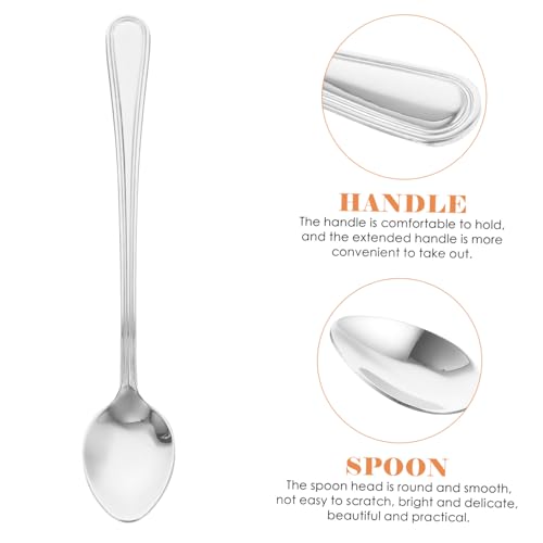 WEKADRIN 3 Stück Teiliges Edelstahl Kaffee Getränkelöffel mit Langem Stil Poliert und Bürstenfrei Vielseitig für Kaffee Desserts und Eiscreme Geeignet für Zuhause und Hotelgebrauch WEKADRIN 3 Stück Teiliges Edelstahl Kaffee Getränkelöffel mit Langem Stil Poliert und Bürstenfrei Vielseitig für Kaffee Desserts und Eiscreme Geeignet für Zuhause und Hotelgebrauch von WEKADRIN