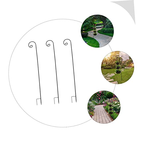 WEKADRIN 3 Stück Teiliges Eisenerne Hirtenhaken Höhe Gartenstecker Schwarz Rostfreie Gartenhaken für Pflanzgefäße Laternen Vogelhäuser und Dekorationen im Außenbereich WEKADRIN 3 Stück Teiliges Eisenerne Hirtenhaken Höhe Gartenstecker Schwarz Rostfreie Gartenhaken für Pflanzgefäße Laternen Vogelhäuser und Dekorationen im Außenbereich von WEKADRIN