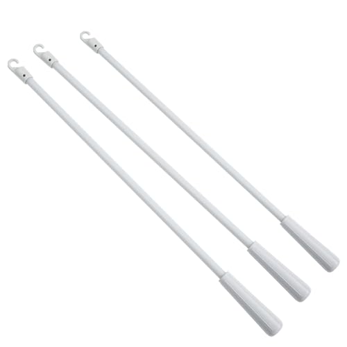 WEKADRIN 3 Stück Teiliges Fiberglas jalousienstab Stabiler Ersatzgriff für Vertikaljalousien Leichtes Geruchsfreies Material Einfache Handhabung Passgenau für Jalousienfenster ohne Bohren von WEKADRIN
