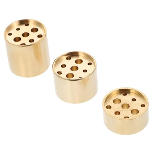 WEKADRIN 3 Stück Teiliges Kupfer Räucherstäbchenhalter mit Löchern Dekorative Backflow Räuchergefäße für Haushalt Kompakt Retro Design Geeignet für Wohnzimmer Schlafzimmer Büro WEKADRIN 3 Stück Teiliges Kupfer Räucherstäbchenhalter mit Löchern Dekorative Backflow Räuchergefäße für Haushalt Kompakt Retro Design Geeignet für Wohnzimmer Schlafzimmer Büro von WEKADRIN