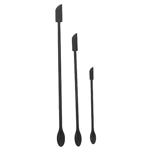 WEKADRIN 3 Stück Teiliges Silikon Mini Spatel Flexible Kleine Kuchenschaber Doppelseitiger Dessert Marmeladen scraper Bpa frei Hitzebeständig Leicht und Robust für Backen und Kochen von WEKADRIN