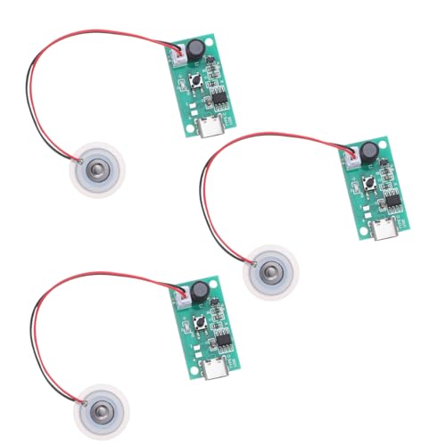WEKADRIN 3 Stück Teiliges USB Mini Luftbefeuchter mit Ultrafeiner Zerstäubungsplatte Kompaktes Tragbares Nebel Erzeuger Kit für DIY Projekte Zimmerpflanzen Schlafzimmer Nano Atomisierung von WEKADRIN