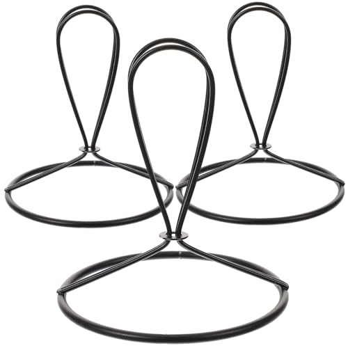 WEKADRIN 3 Stücke Lampenschirm Clip Adapter Rund für Glühbirnen Leichtes Eisen Kompatibel mit Tischlampen Stehlampen Selbstgemacht Beleuchtung von WEKADRIN