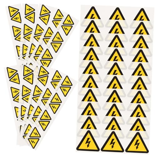 WEKADRIN 30 Stück Selbstklebende Warnaufkleber Elektrischer Zaun Sicherheitshinweis Gelb Dreieckig Warnschild Stromschlag Warnmarkierung für Innen Außen Geeignet WEKADRIN 30 Stück Selbstklebende Warnaufkleber Elektrischer Zaun Sicherheitshinweis Gelb Dreieckig Warnschild Stromschlag Warnmarkierung für Innen Außen Geeignet von WEKADRIN