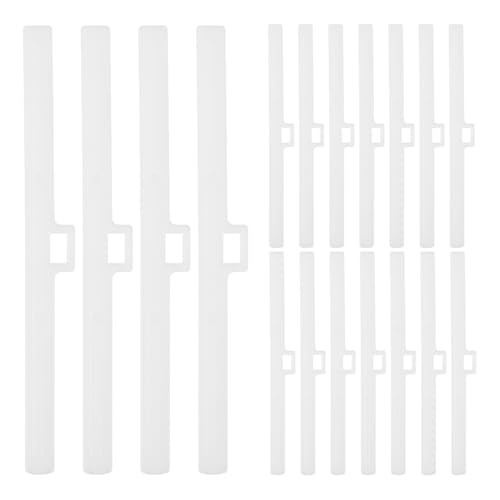 WEKADRIN 30 Stück Teiliges Vertikale Lamellenhalter aus Kunststoff Kompatibel mit Meisten Vertikalrollos Hautfreundlich Glatte Oberfläche Einfache Montage Ersatzhalter für Fensterjalousien von WEKADRIN
