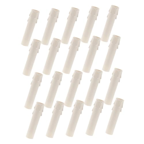 WEKADRIN 30 Stück Teiliges Weiße Tropfkerzenhülsen aus Kunststoff Kerzenfassungsschutzhüllen für Kronleuchter Einfache Installation Hitzeschützend Vielseitig für Lampen in Zuhause WEKADRIN 30 Stück Teiliges Weiße Tropfkerzenhülsen aus Kunststoff Kerzenfassungsschutzhüllen für Kronleuchter Einfache Installation Hitzeschützend Vielseitig für Lampen in Zuhause von WEKADRIN
